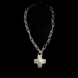EUC! Silpada .925 Silver 16” Cross Pendant with Chain Necklace Authentic